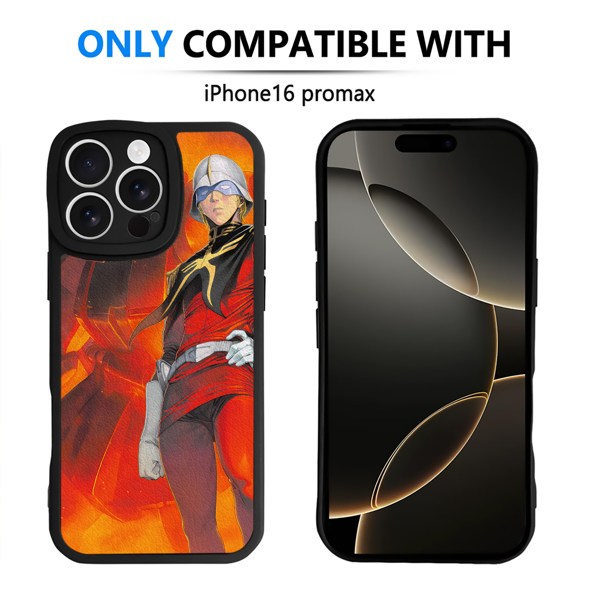 （画像用） 機動戦士ガンダム Mobile Suit Gundam 【iPhone 16シリーズ対応】シリコンスマホケース（レザー調） 材質：シリコン